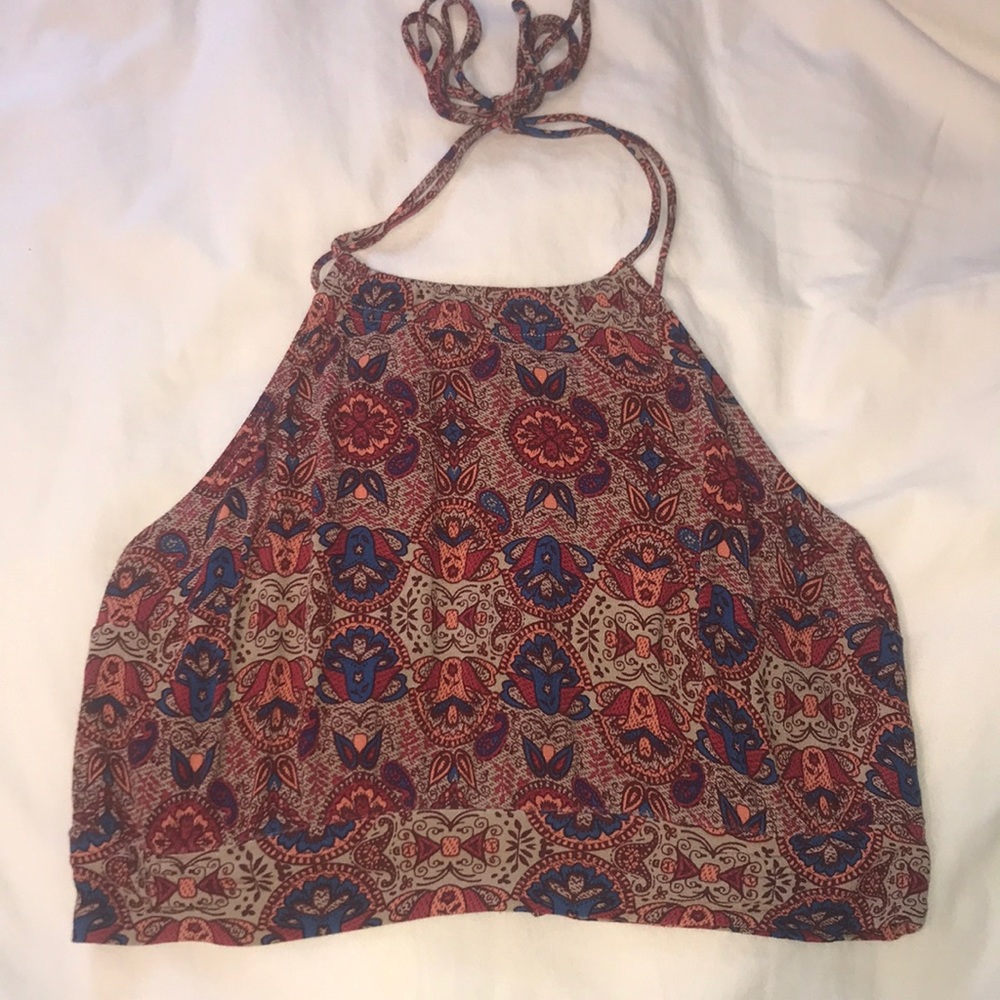 LA Hearts Halter Crop Top